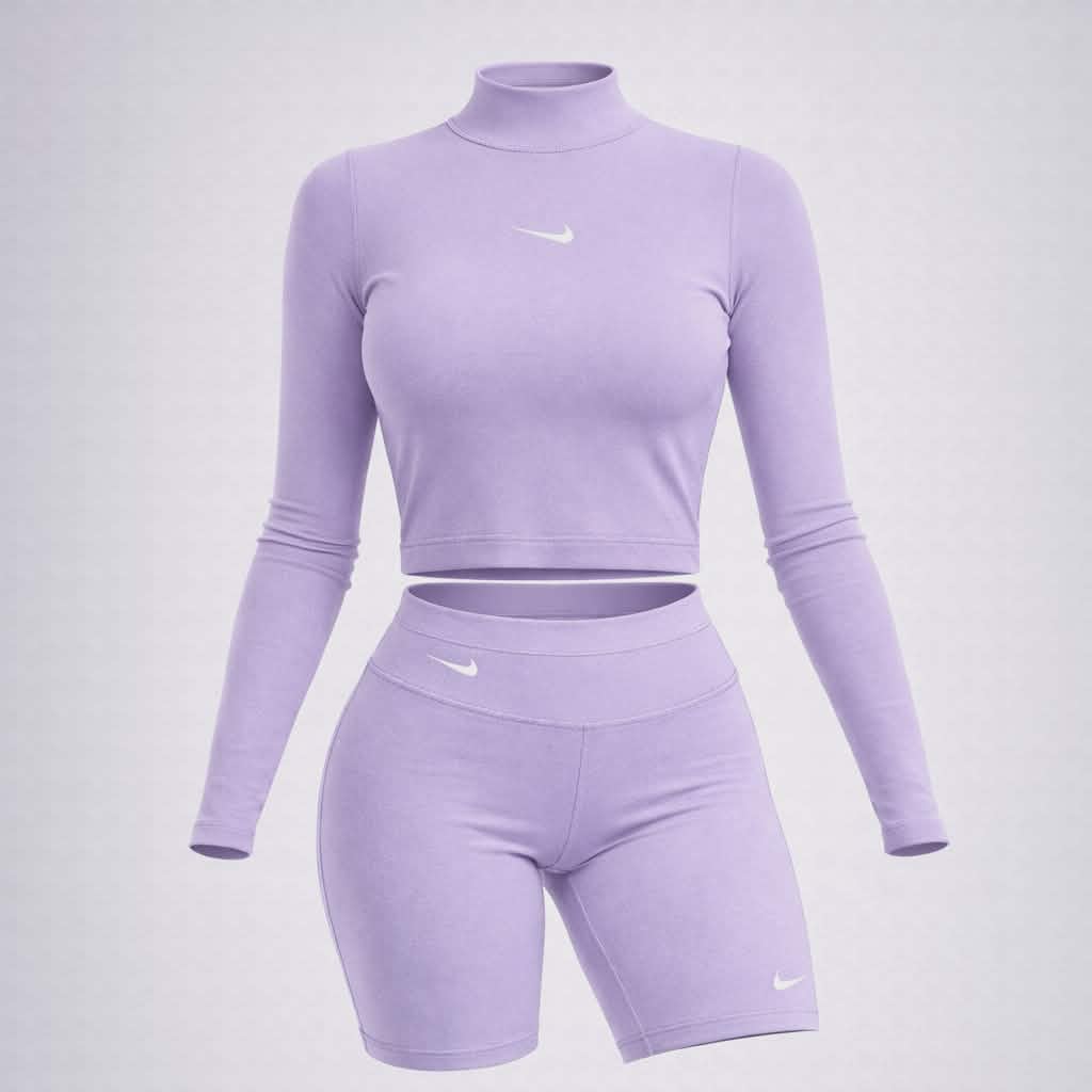 Conjunto Buzo & Biker Nike Para Dama