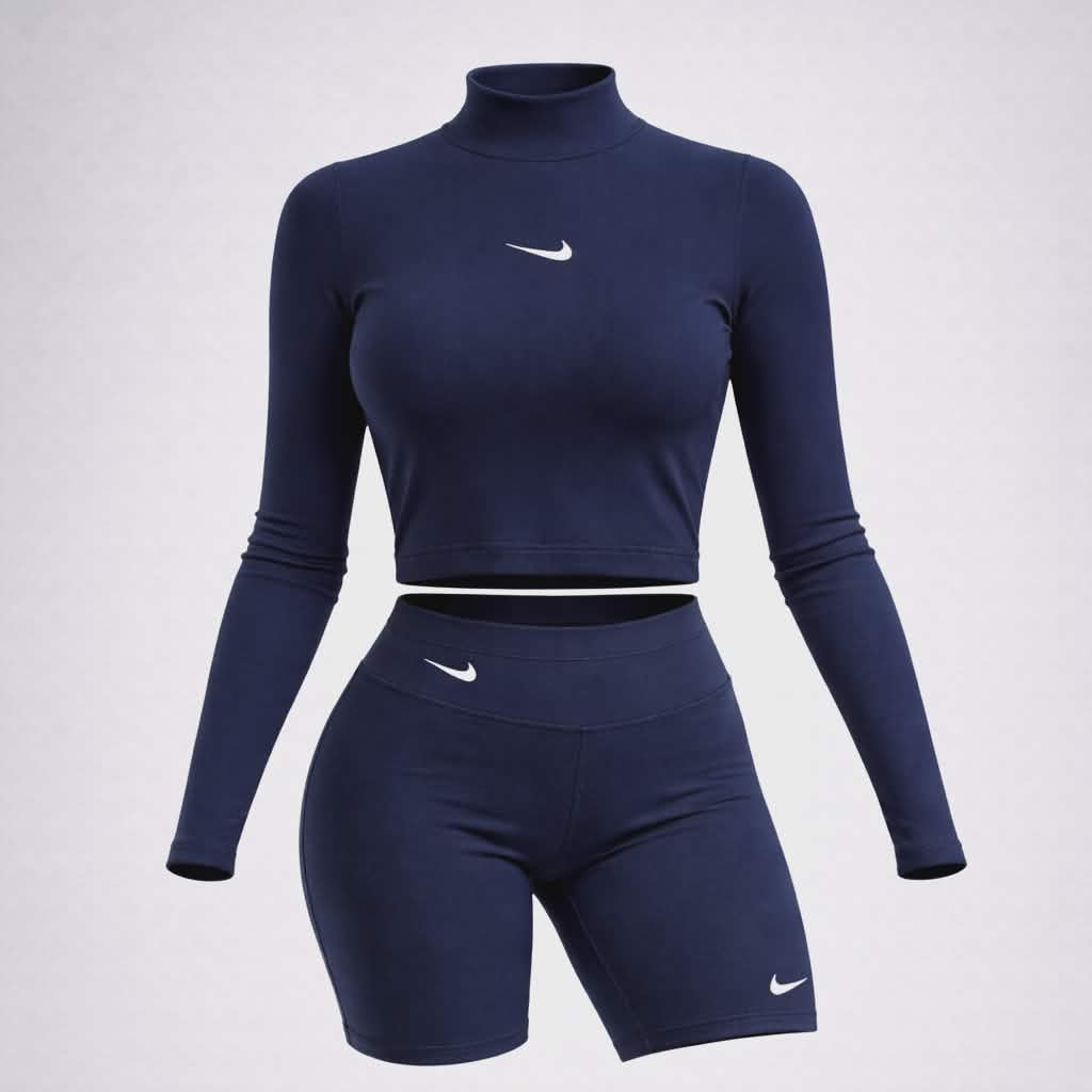 Conjunto Buzo & Biker Nike Para Dama