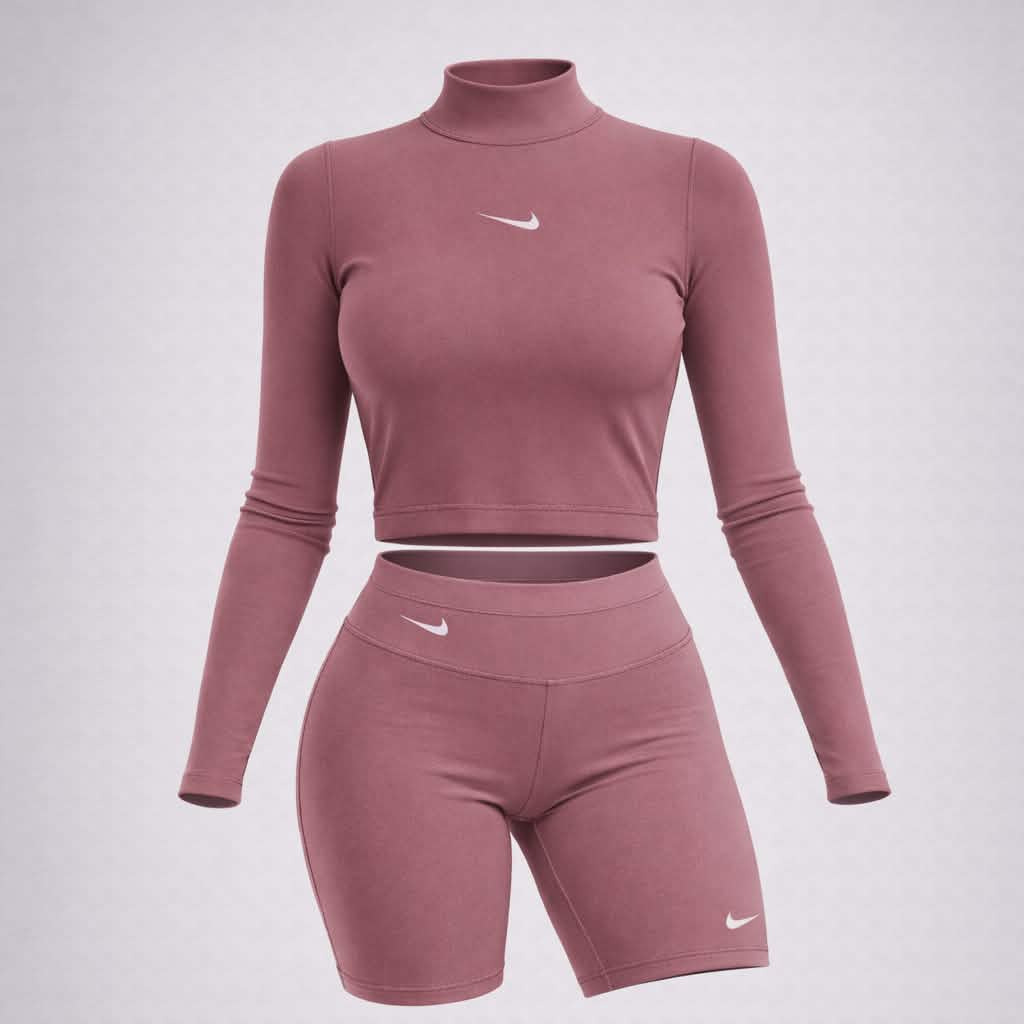 Conjunto Buzo & Biker Nike Para Dama