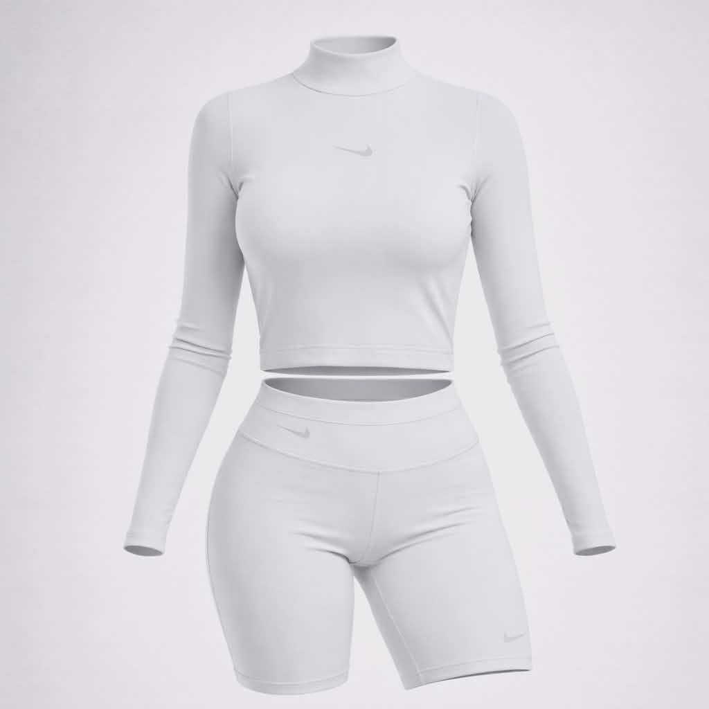 Conjunto Buzo & Biker Nike Para Dama