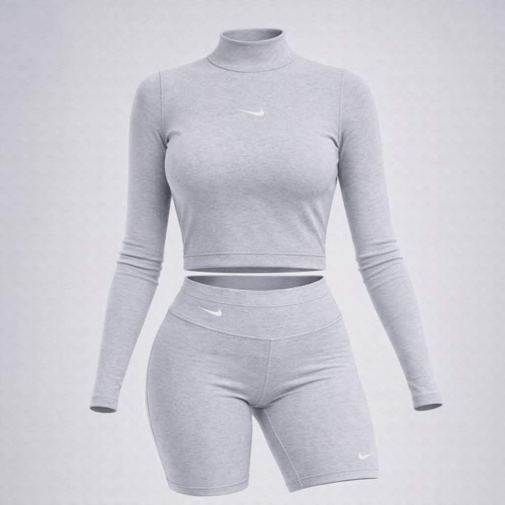 Conjunto Buzo & Biker Nike Para Dama