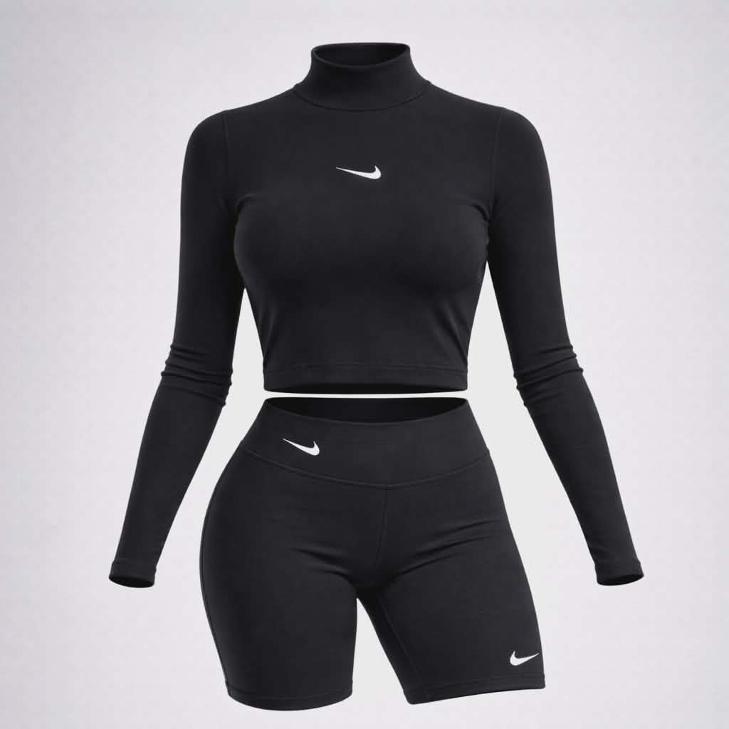 Conjunto Buzo & Biker Nike Para Dama