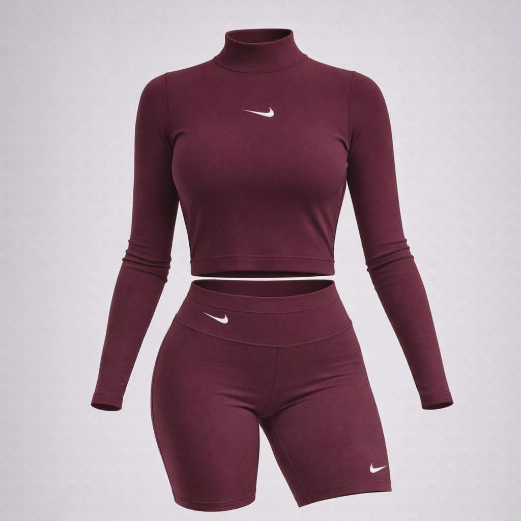 Conjunto Buzo & Biker Nike Para Dama