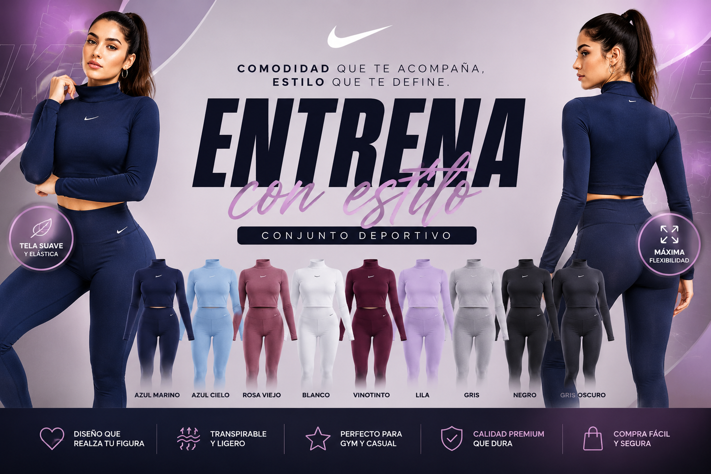 Conjunto deportivo de mujer Buzo con Leggins